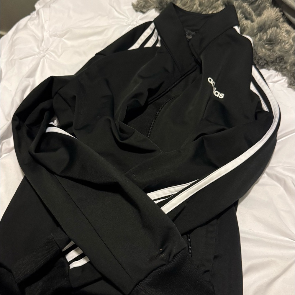 adidas Black and White Bomber Jacket